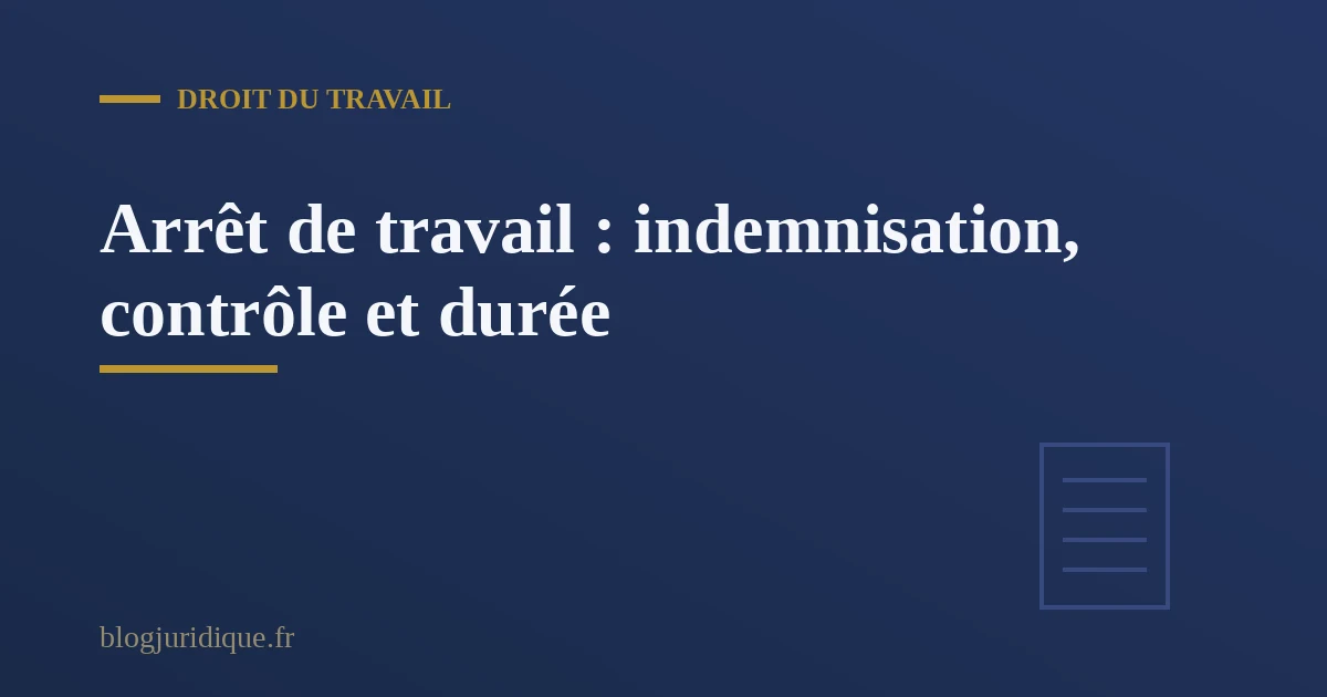 Illustration d'un salarié en arrêt maladie consultant son médecin, avec formulaires CPAM et contrat de travail visibles