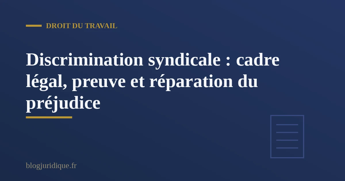 Documents et bulletins de salaire utilisés pour prouver une discrimination syndicale