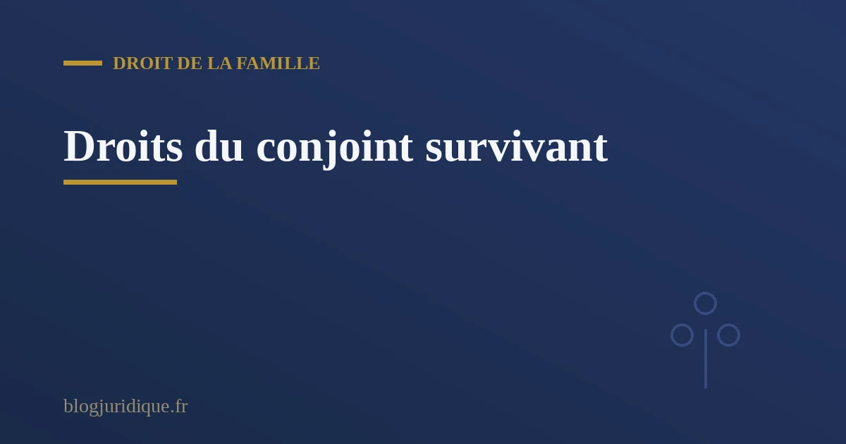 Illustration des droits du conjoint survivant dans le règlement d'une succession