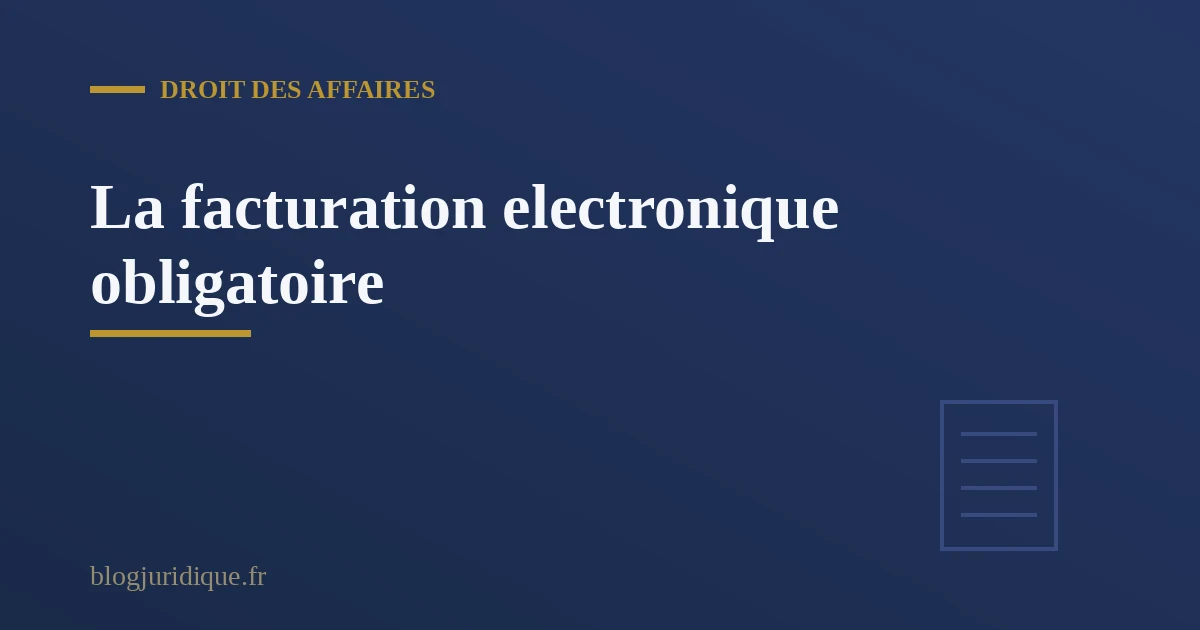 Facture électronique structurée transmise entre deux entreprises via une plateforme