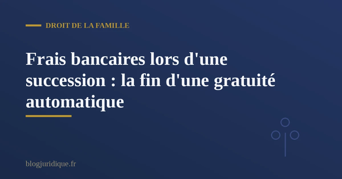 Illustration représentant un héritier consultant un relevé bancaire détaillant les frais liés au règlement d'une succession