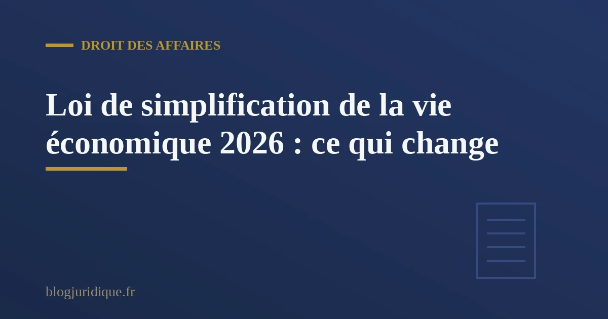 Chef d'entreprise consultant les nouvelles formalités simplifiées issues de la réforme de 2026 sur un ordinateur portable