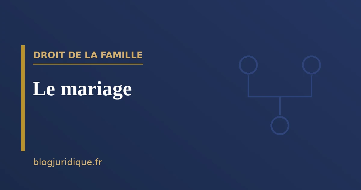 Le mariage : conditions, formalités et effets