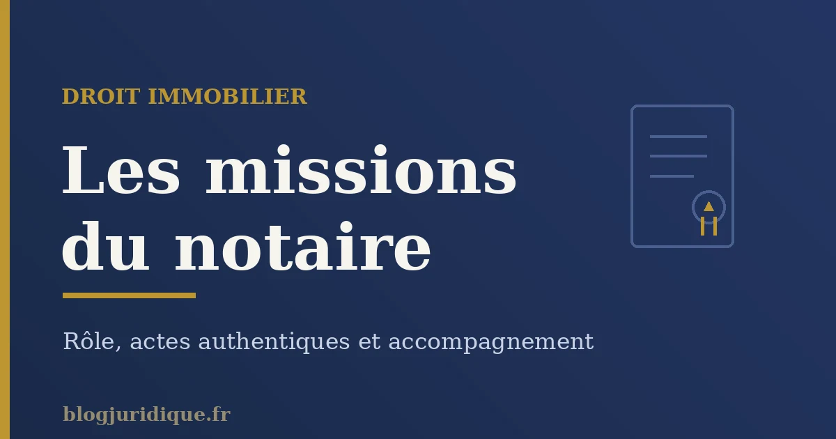 Notaire officier public rédigeant un acte authentique à son étude