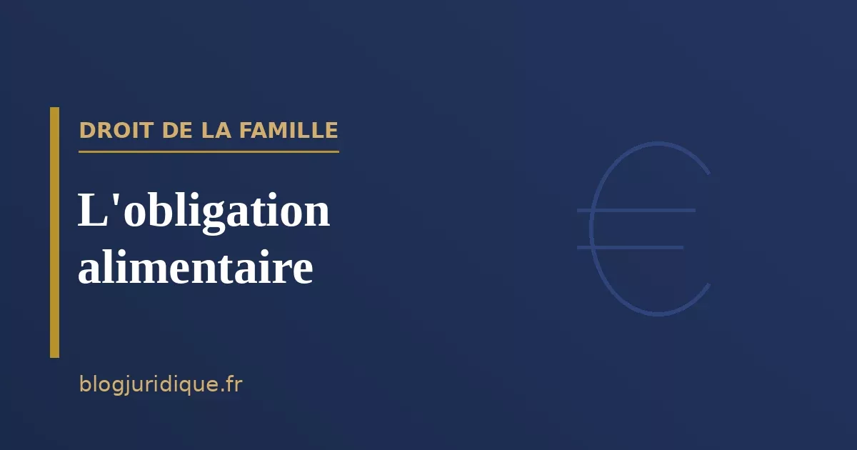 L'obligation alimentaire : débiteurs, montant et recouvrement