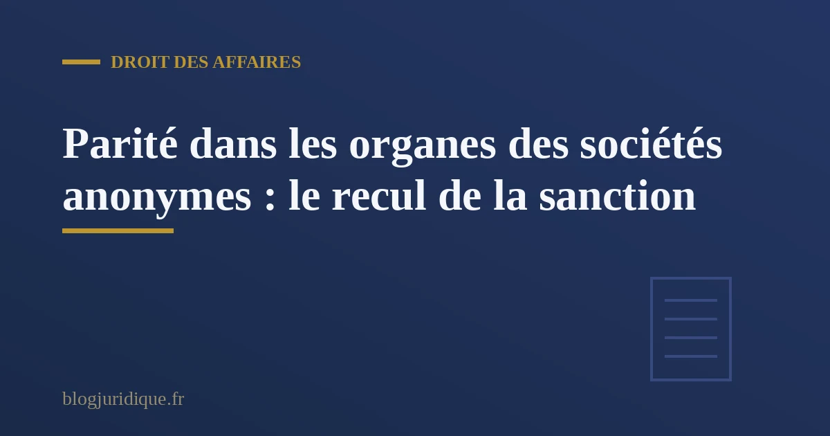 Illustration d'un conseil d'administration de société anonyme réuni autour d'une table, symbole de la parité dans les organes sociaux