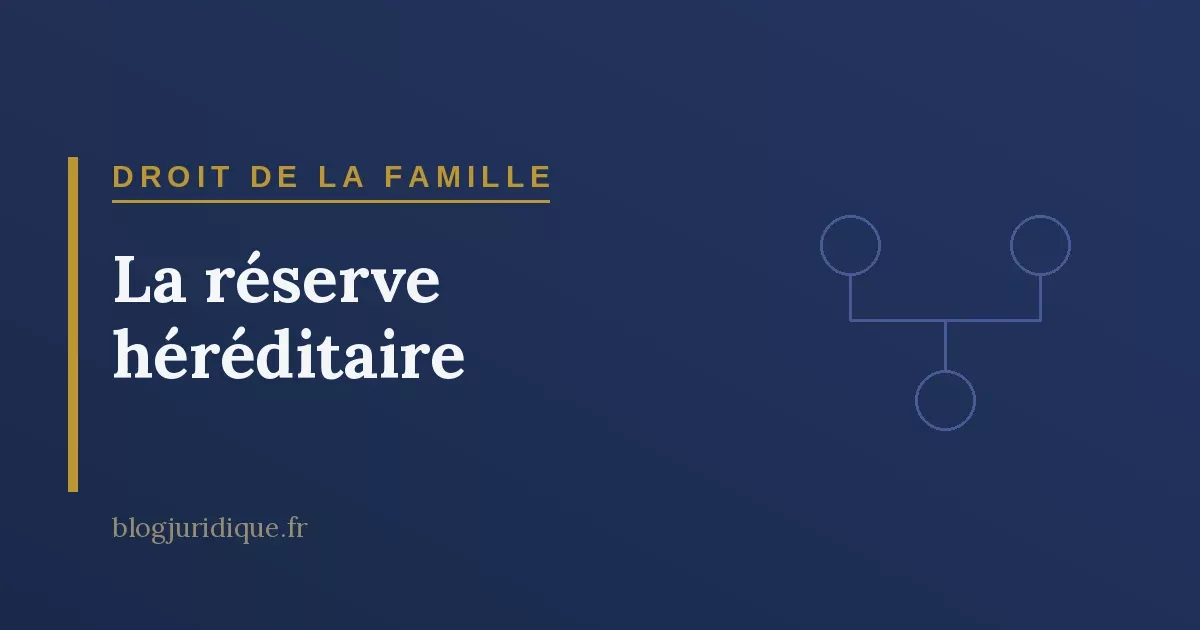 La réserve héréditaire : héritiers réservataires, quotité disponible et protection