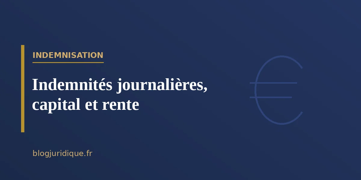 Calcul des indemnités liées à un accident du travail