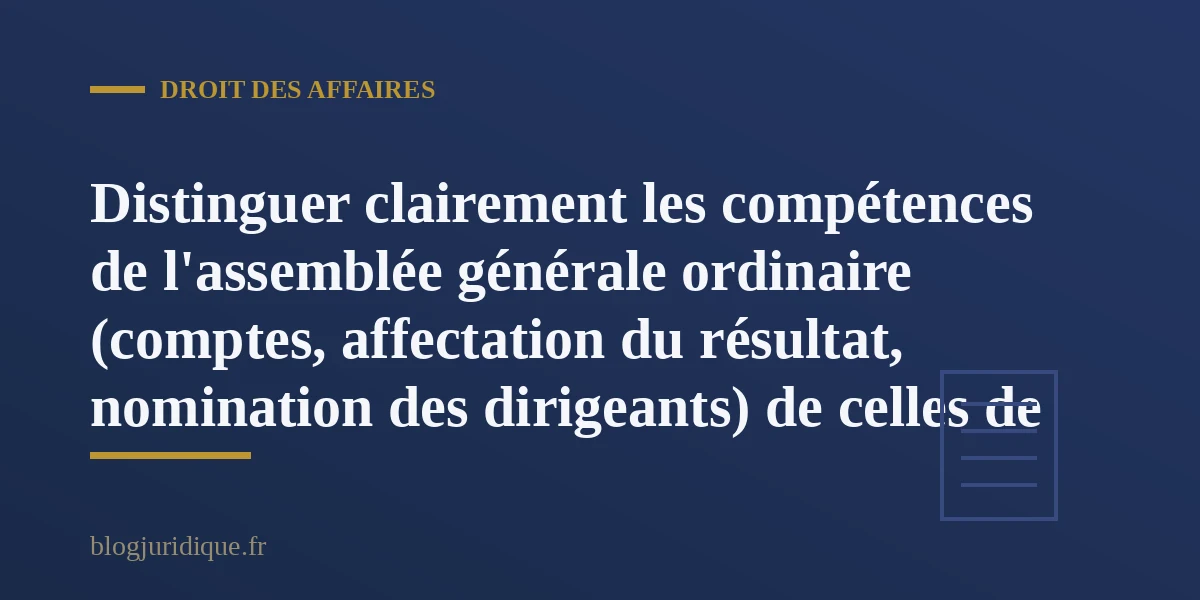 Associes reunis autour dune table lors dune assemblee generale de societe