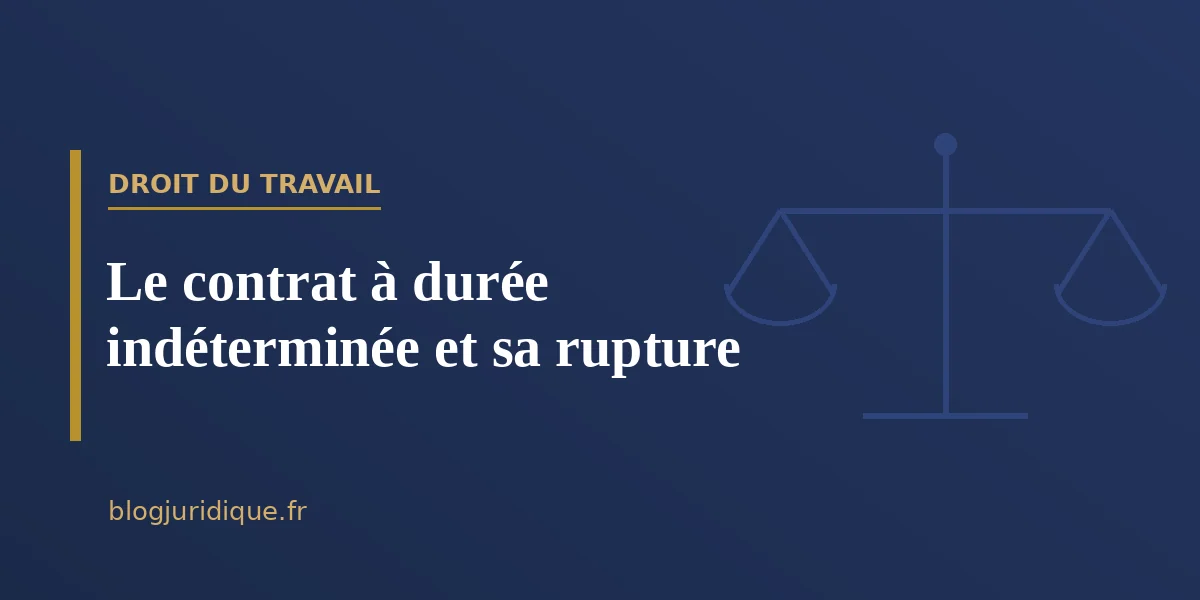 Le contrat à durée indéterminée et sa rupture