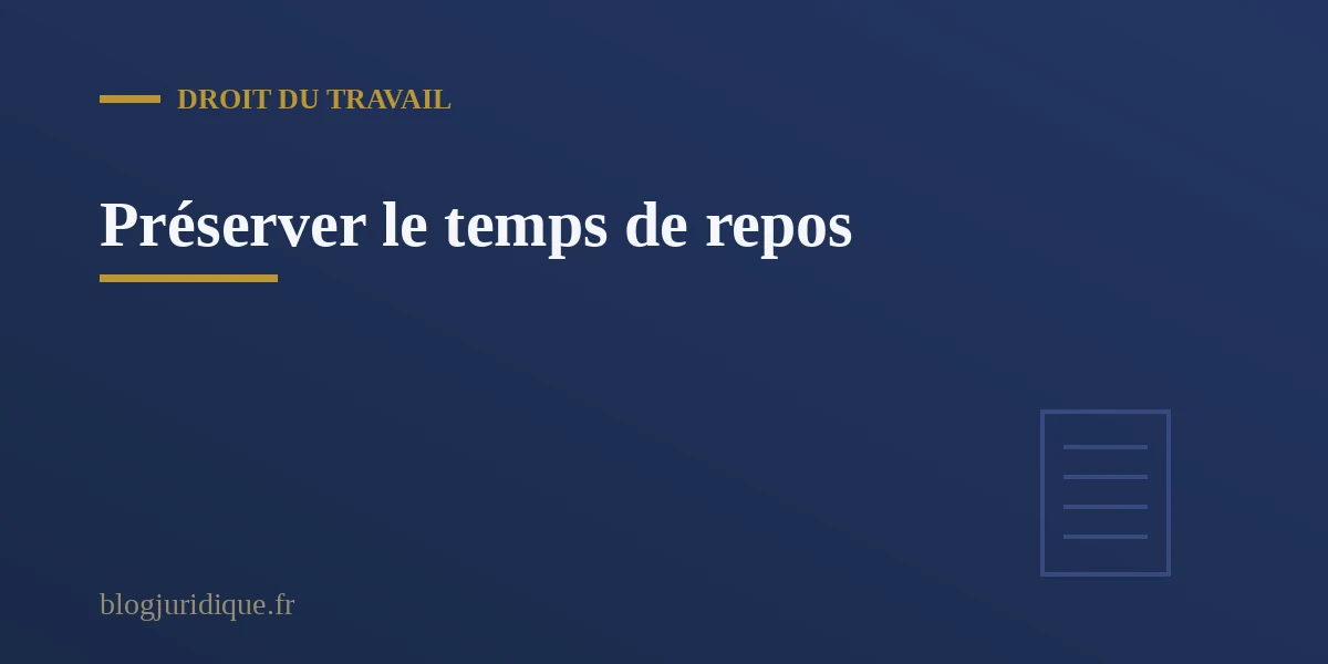 Salarie deconnectant ses outils numeriques professionnels en dehors du temps de travail pour preserver son repos