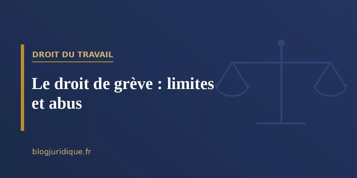 Le droit de grève : limites et abus