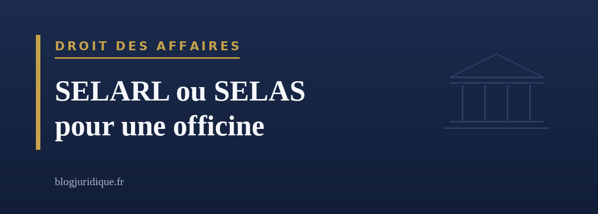 critères de choix de statuts de pharmacie