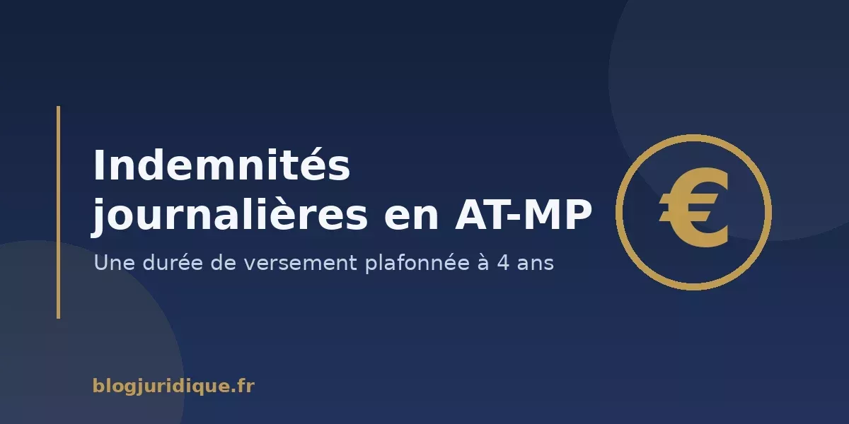 L’indemnisation de l’arrêt de travail en accident ou maladie professionnelle