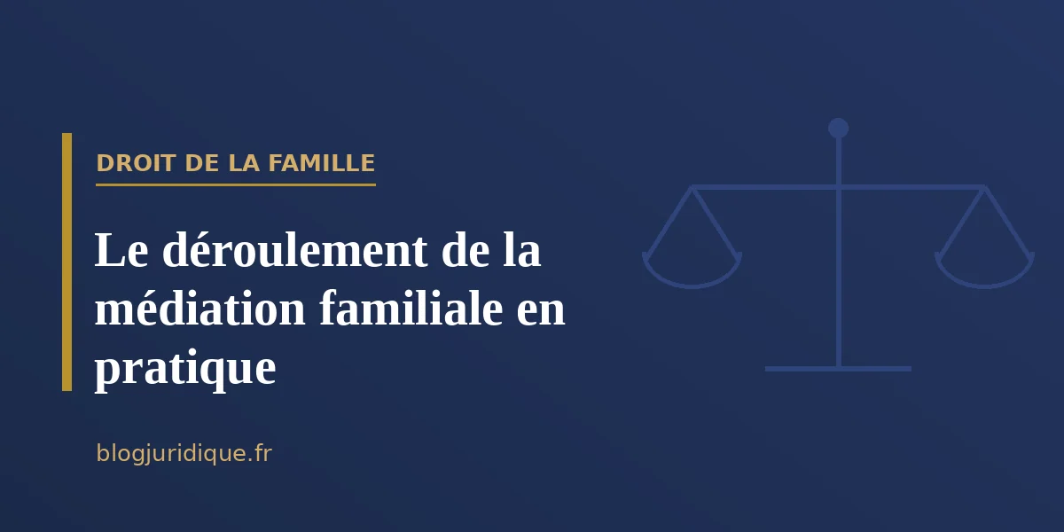 Le déroulement de la médiation familiale en pratique