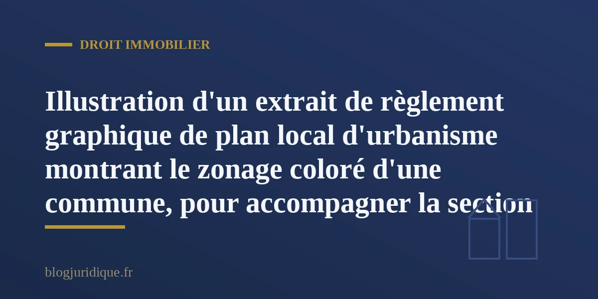 Extrait du règlement graphique d’un plan local d’urbanisme montrant le zonage d’une commune