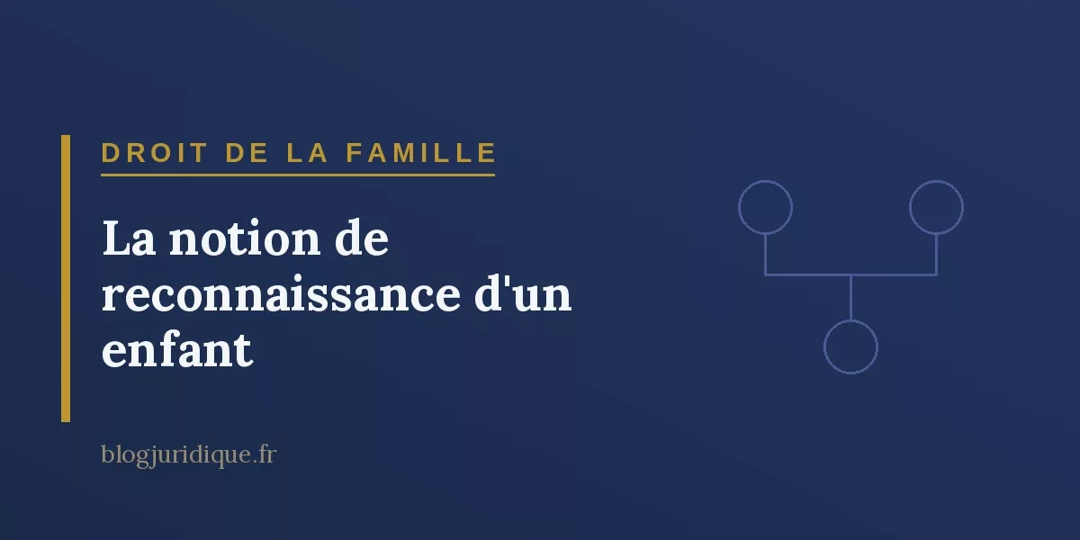 La notion de reconnaissance d'un enfant