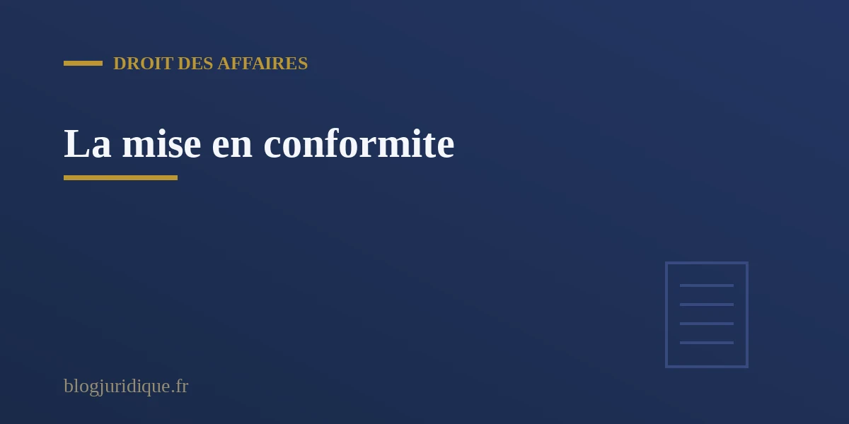 Mise en conformité des traitements de données au sein d une organisation