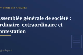 Document de convocation et ordre du jour dune assemblee generale dentreprise