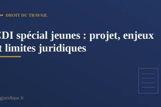 Jeune salarié signant un contrat de travail devant son employeur, symbolisant les enjeux du CDI spécial jeunes en droit français