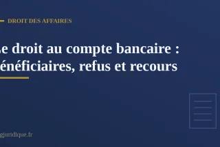 Document officiel de saisine de la Banque de France pour l'ouverture d'un compte bancaire