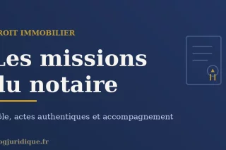 Notaire officier public rédigeant un acte authentique à son étude