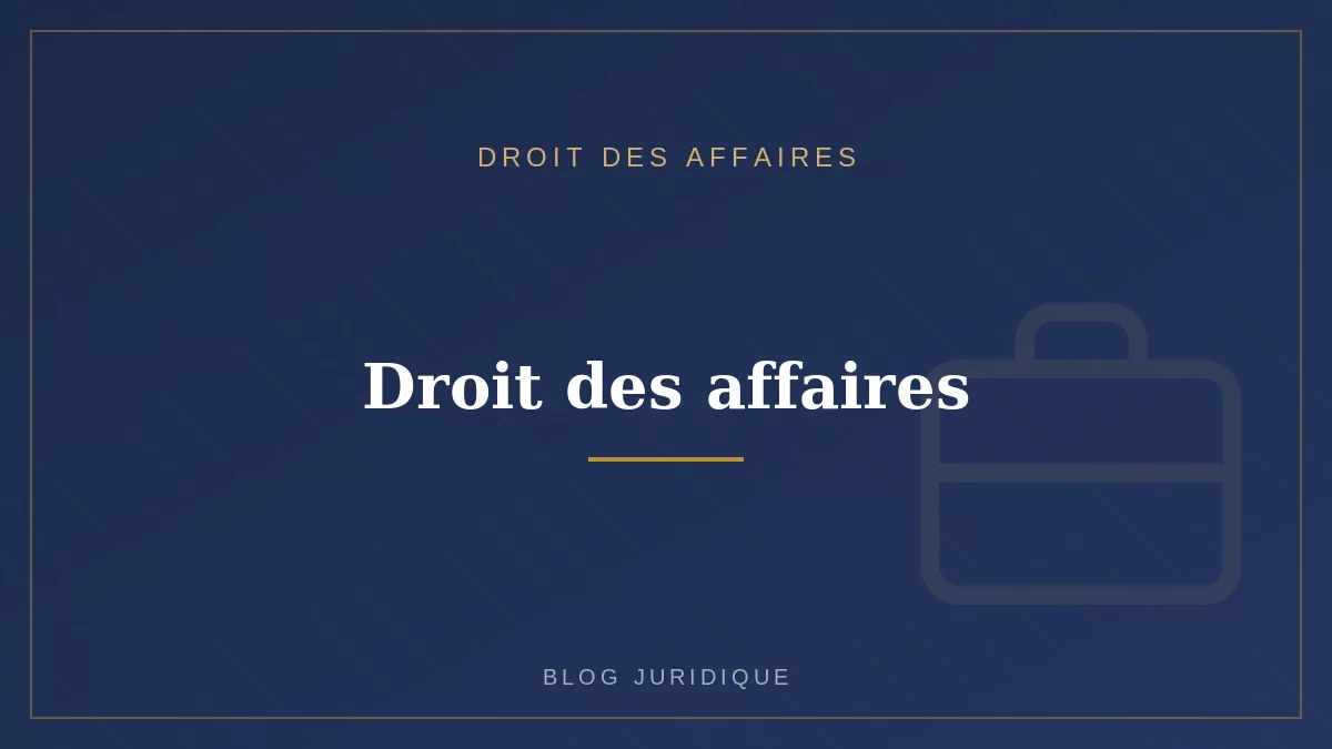 Droit des affaires