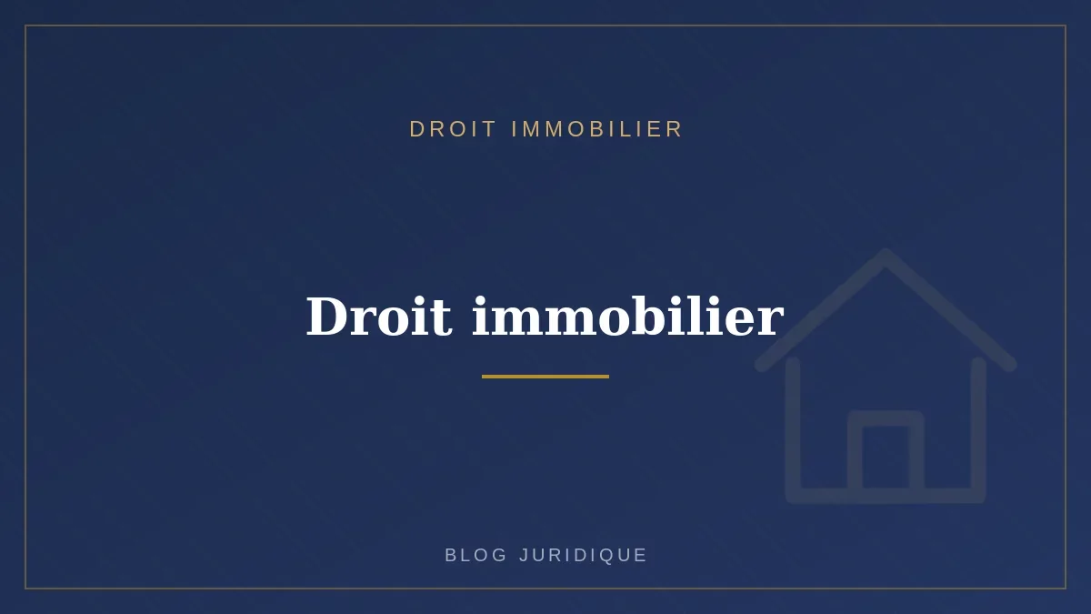 Droit immobilier